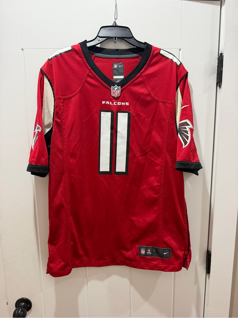 Nike NFL Atlanta Falcons Julio Jones #11 On Field Jersey Red Size L